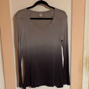 Hollister Grey Ombré Long Sleeve Top